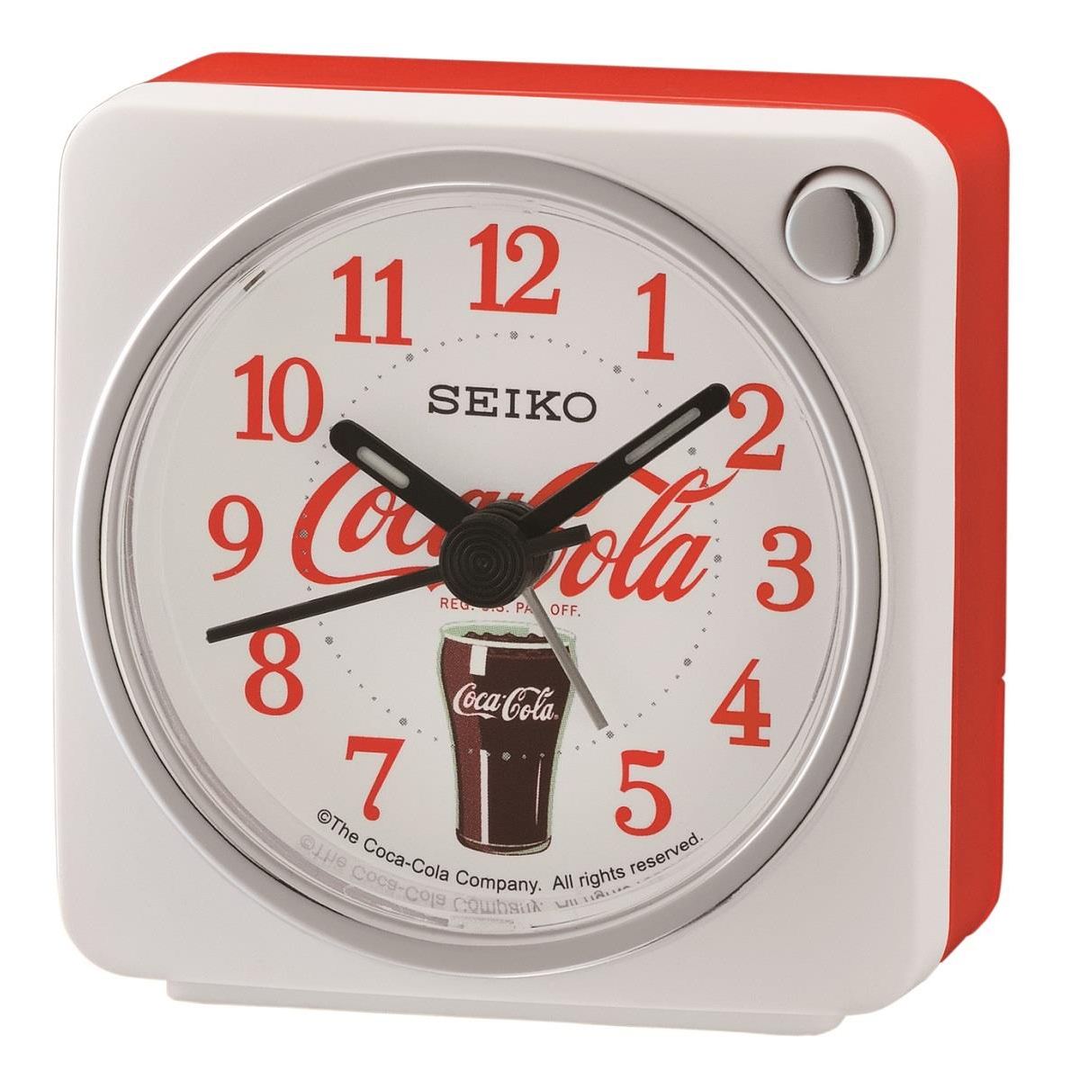 Seiko Quarz Wecker Coca Cola QHE905W Versand Lieferung gratis